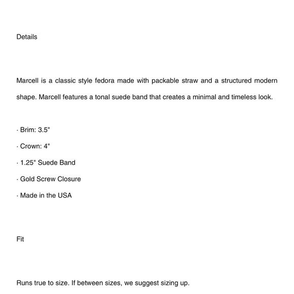 Janessa Leone Marcel Hat - Medium - Picture 4 of 15